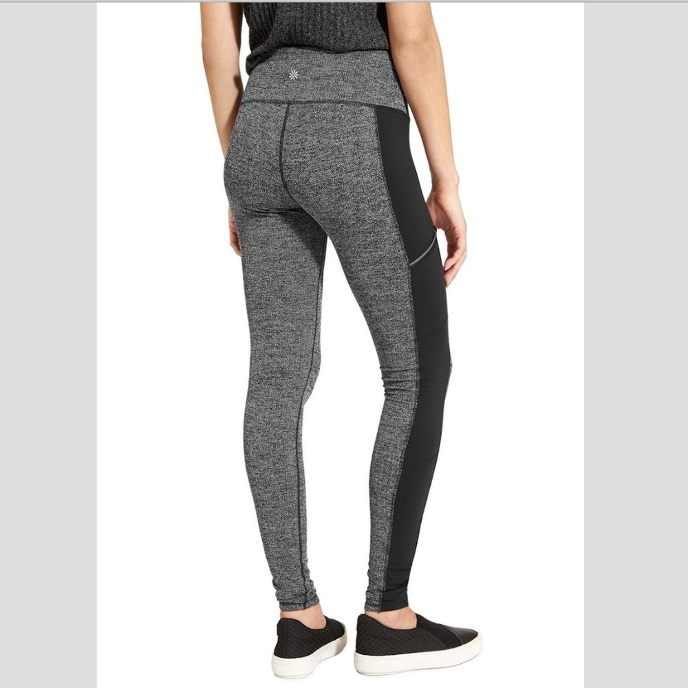 Athleta herringbone side zip pocket tight